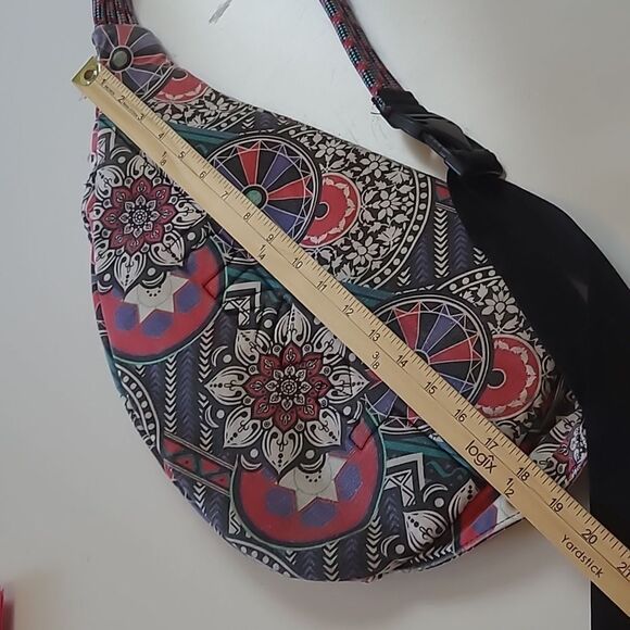 KAVU Southwest cotton sling backpack bag festival purse red purple black - Picture 5 of 9